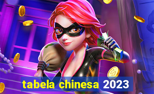 tabela chinesa 2023